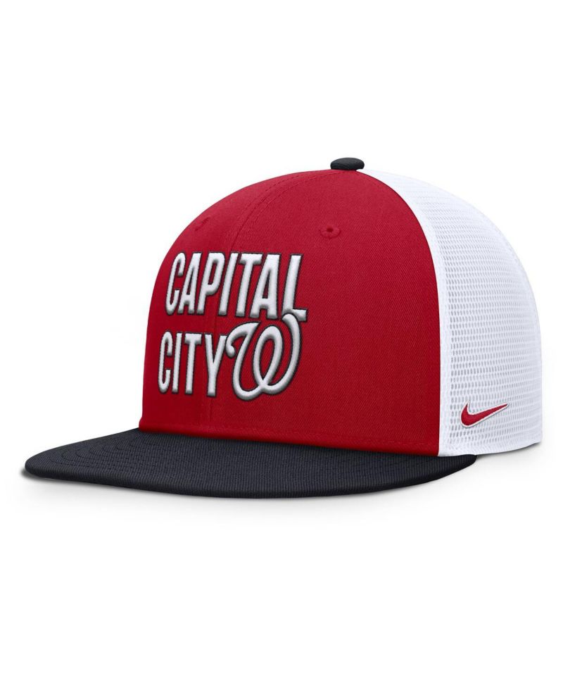 Men's Red Washington Nationals Pro Trucker Snapback Hat