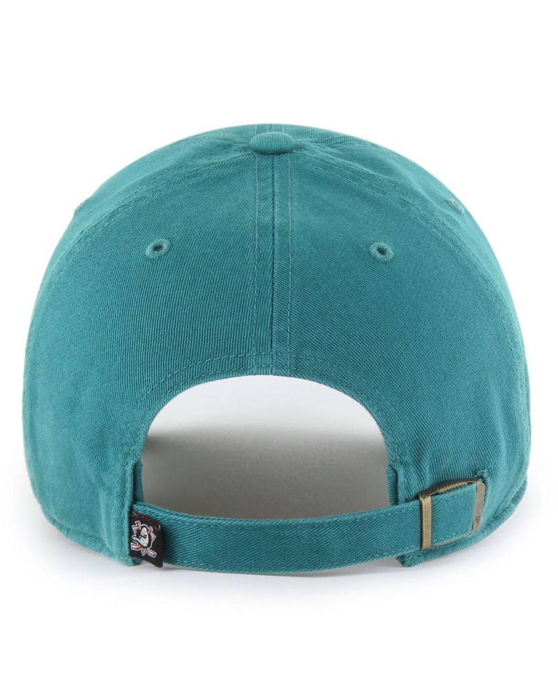 Men's Teal Anaheim Ducks Core Vintage Logo Clean Up Adjustable Hat