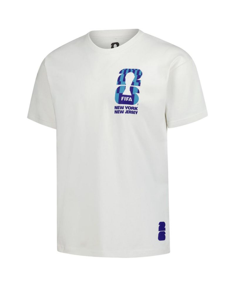 Men's Cream 2026 FIFA World Cup New York Host City Local Oversized T-Shirt
