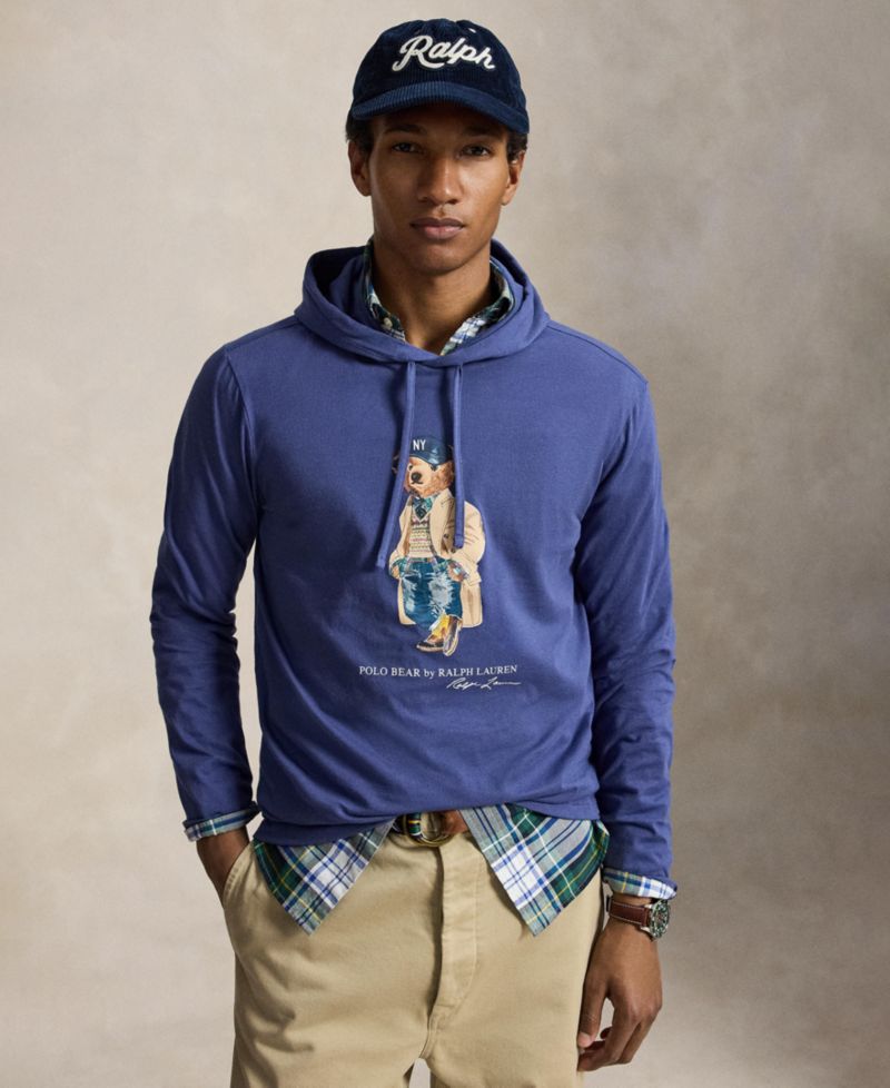 Мужская толстовка Polo Bear из джерси с капюшоном