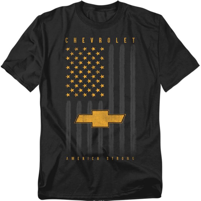 Men's Chevrolet USA Flag Tires T-Shirt