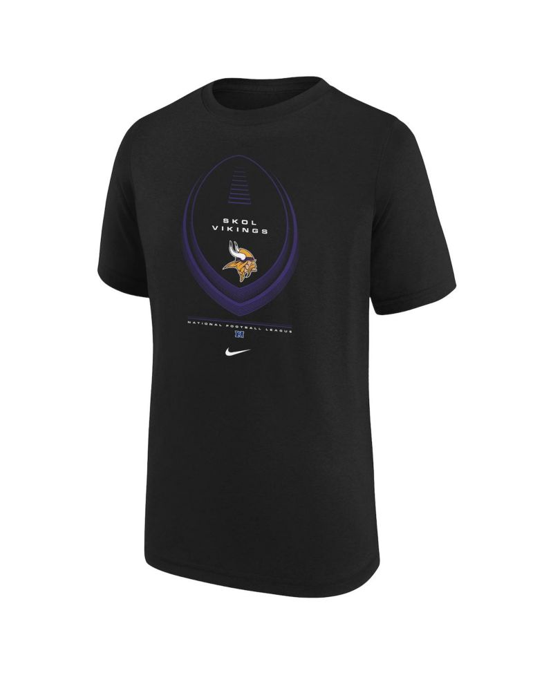 Big Boys and Girls Black Minnesota Vikings Icon Legend Dri-FIT T-Shirt