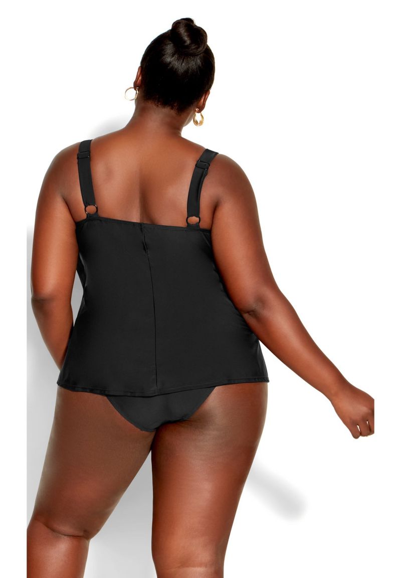 Women's V Tiered Tankini Top