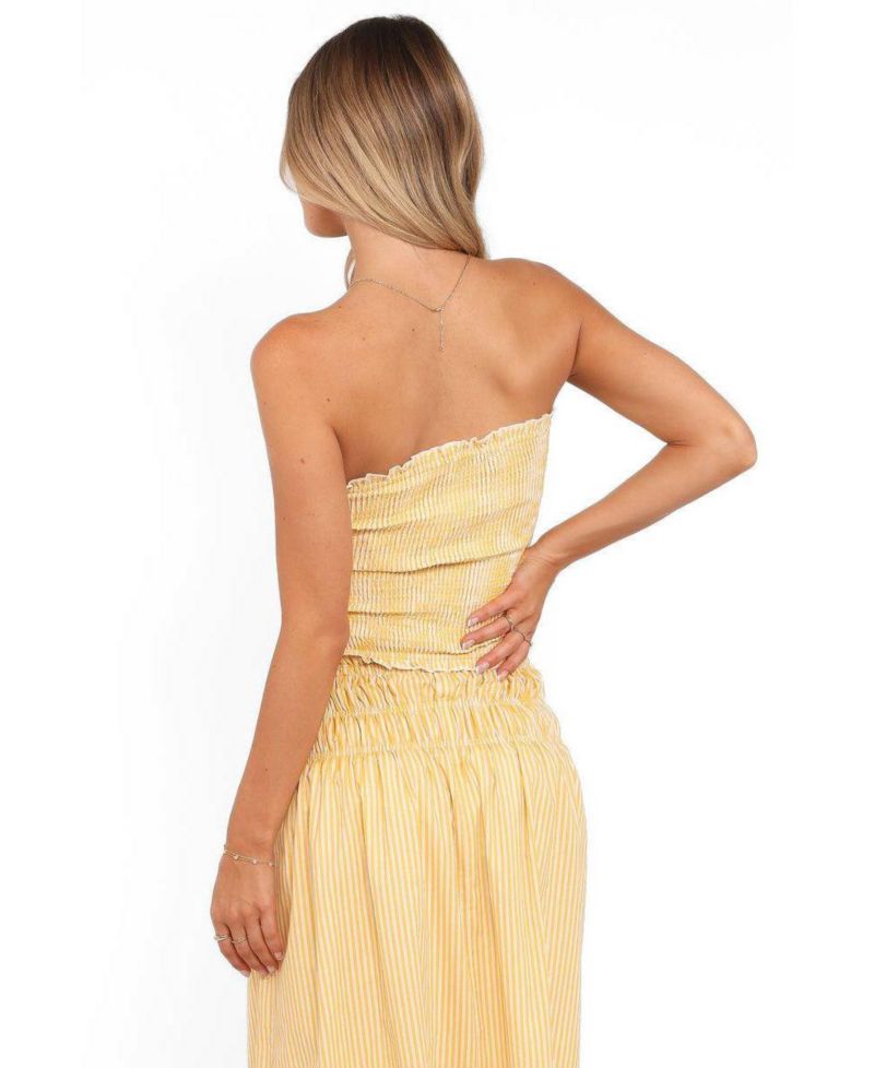Women's Salome Strapless Shirred Bodice Tube Top
