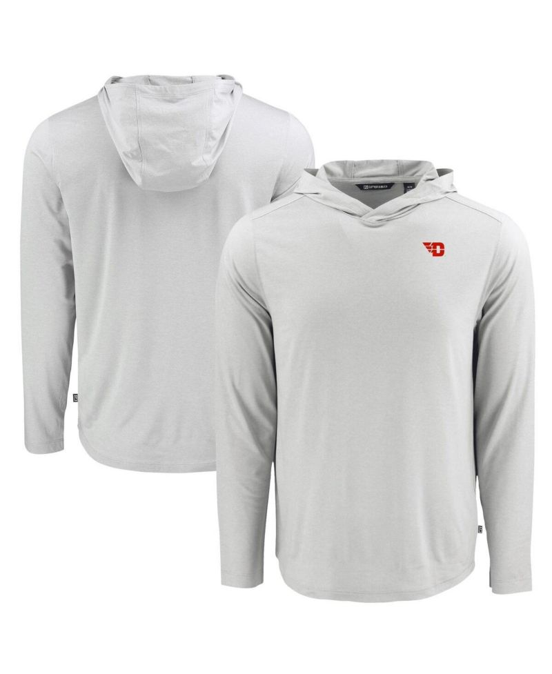 Men's Gray Dayton Flyers Coastline Epic Comfort Eco Long Sleeve Hoodie T-Shirt