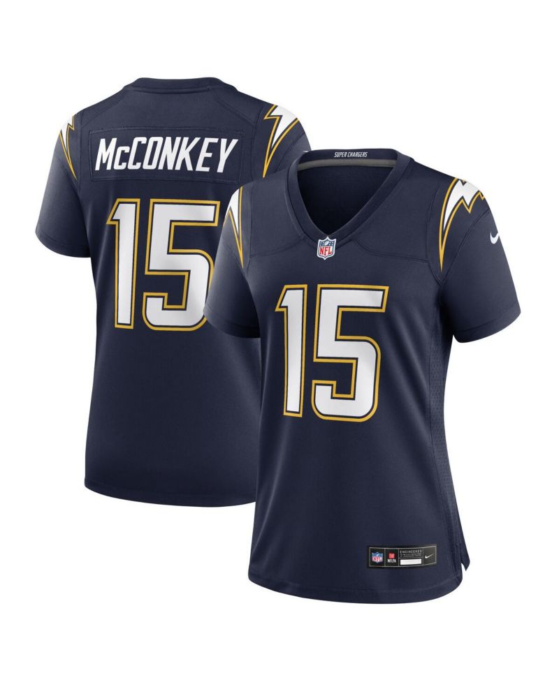 Women's Ladd McConkey Navy Los Angeles Chargers Alternate Super Chargers Game Jersey