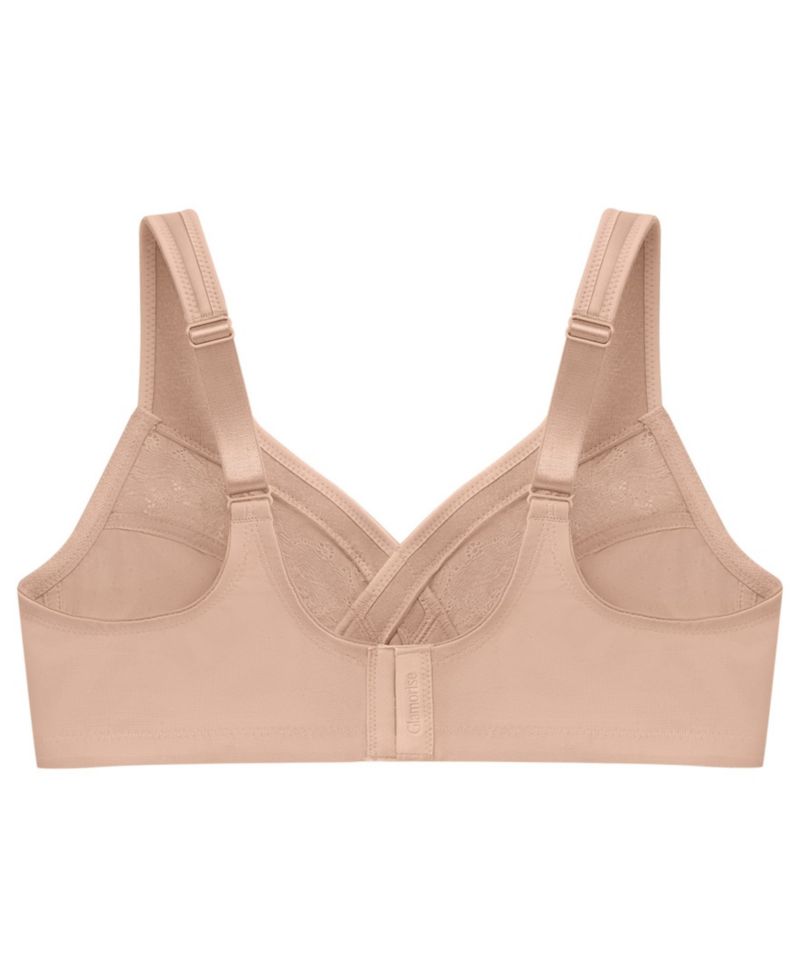 Women's Full Figure Plus Size MagicLift Wirefree Minimizer Support Bra 1003