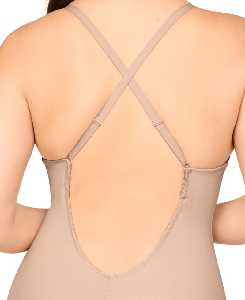 Women's Suit Your Fancy Plunge Low-Back Tummy-Control Bodysuit