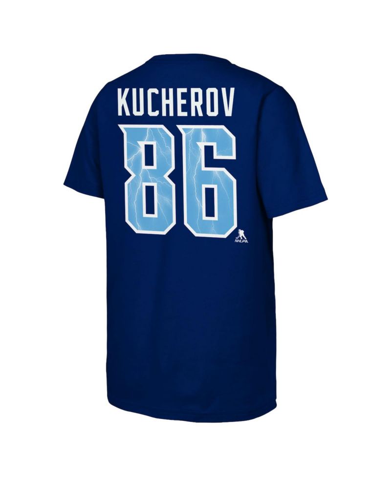Big Boys and Girls Nikita Kucherov Blue Tampa Bay Lightning Alternate Captain 2026 Stadium Series T-Shirt