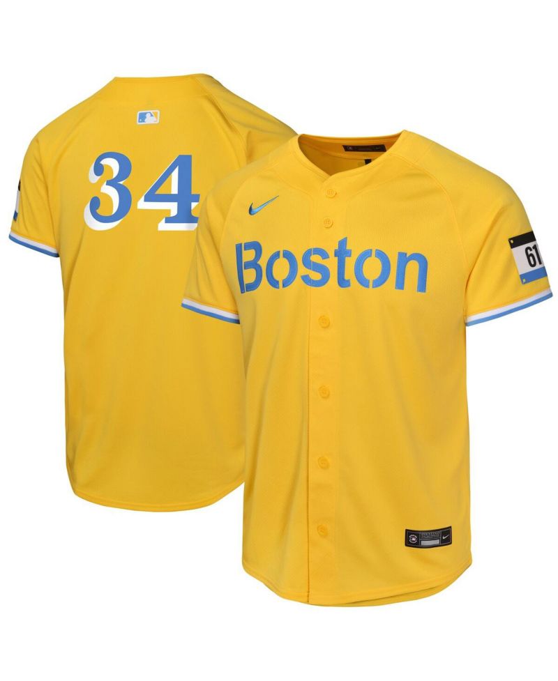 Big Boys and Girls David Ortiz Gold Boston Red Sox City Connect Limited Player Jersey