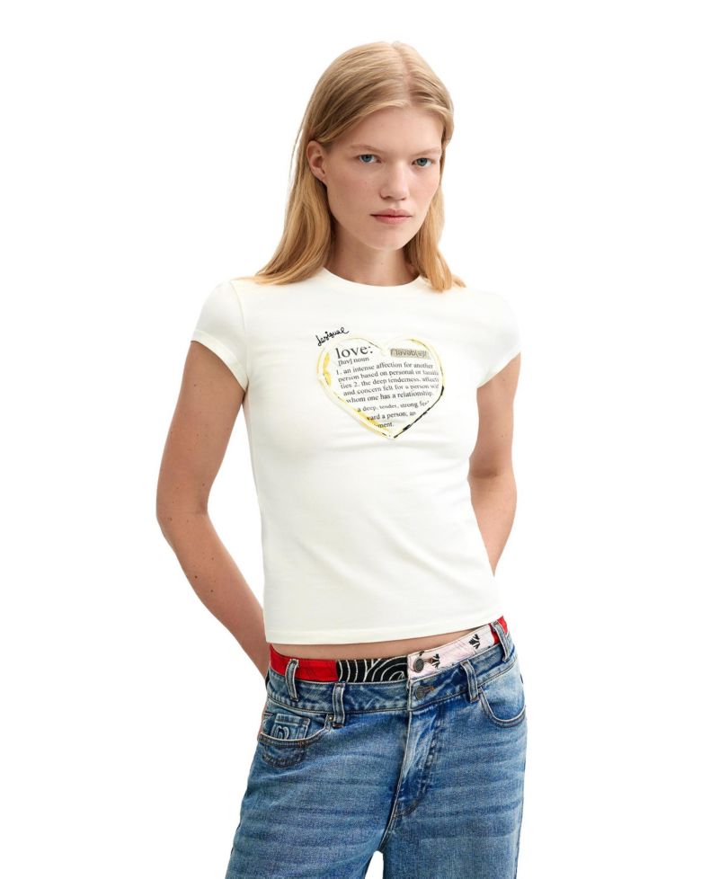 Women's T-shirt With Message Print