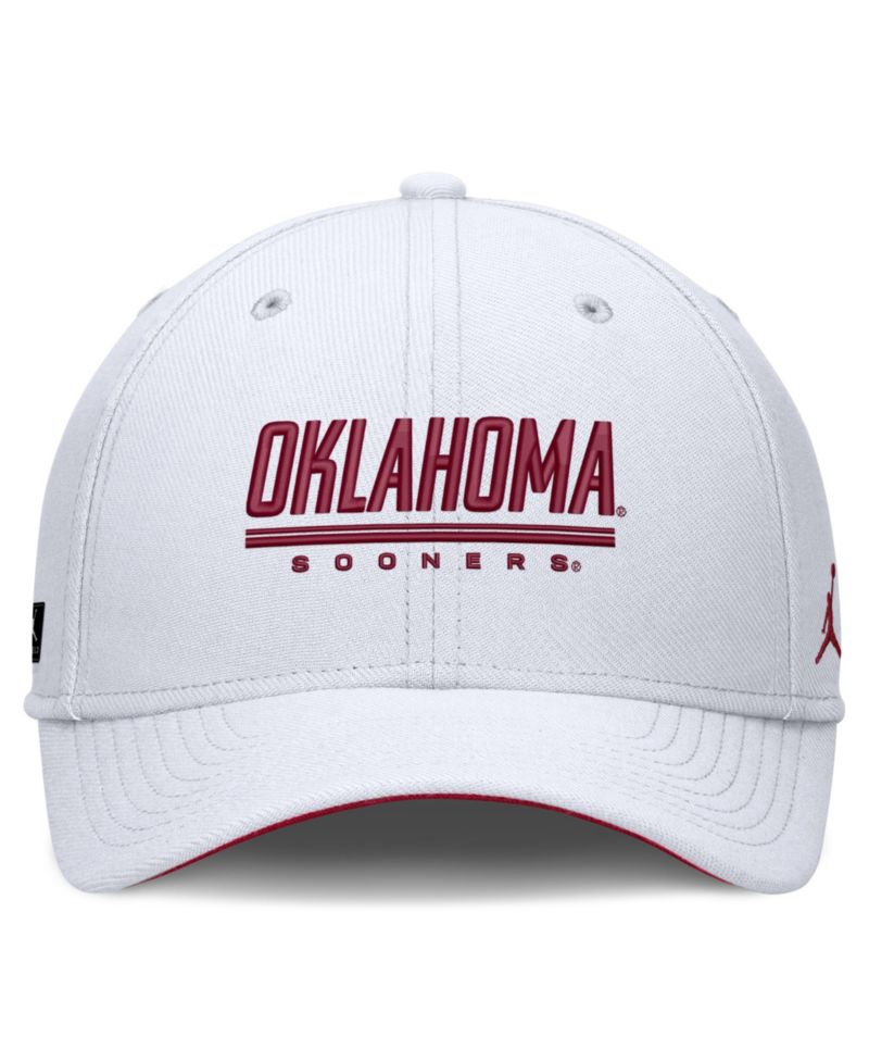Men's White Oklahoma Sooners Game Day Rise Swooshflex Hat