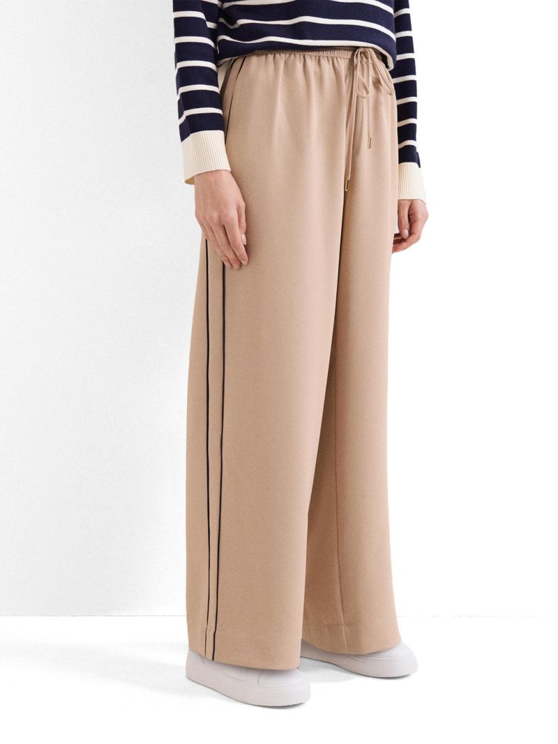 Women's Wide Leg Stripe Detail Skye Trousers