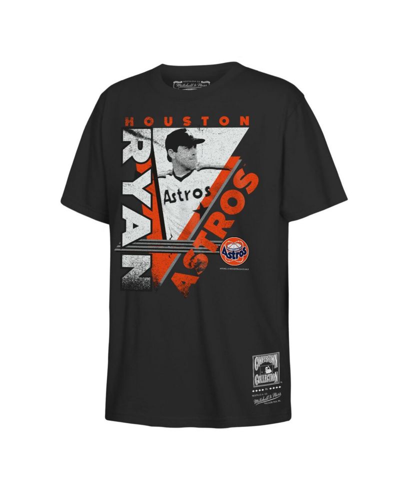 Big Boys and Girls Nolan Ryan Black Houston Astros In the Zone Player Graphic T-Shirt