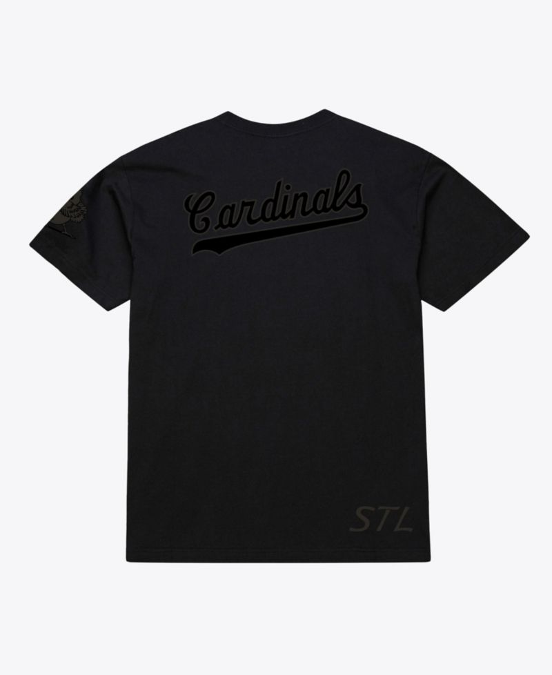 Men Black St. Louis Cardinals Cooperstown Collection Phantom T-Shirt