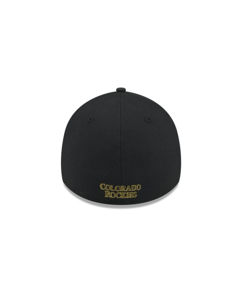 Men's Black Colorado Rockies 2024 Armed Forces Day 39THIRTY Flex Hat