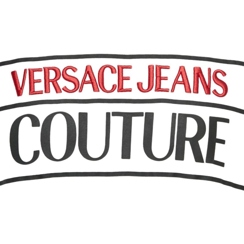 Men's Jeans Couture White Logo Embroidery Cotton Sweatshirt