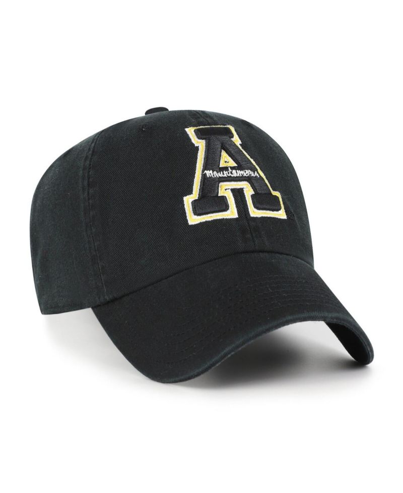 Men's Black Appalachian State Mountaineers Clean Up Adjustable Hat