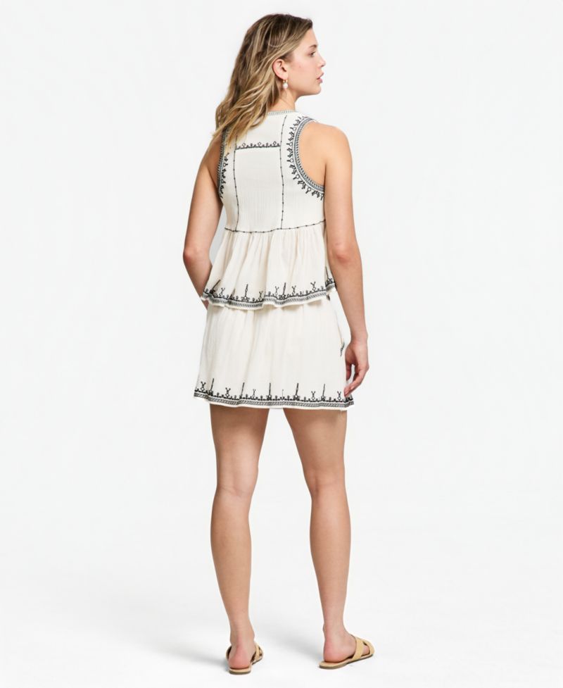 Women's Embroidered-Trim Mini Skirt