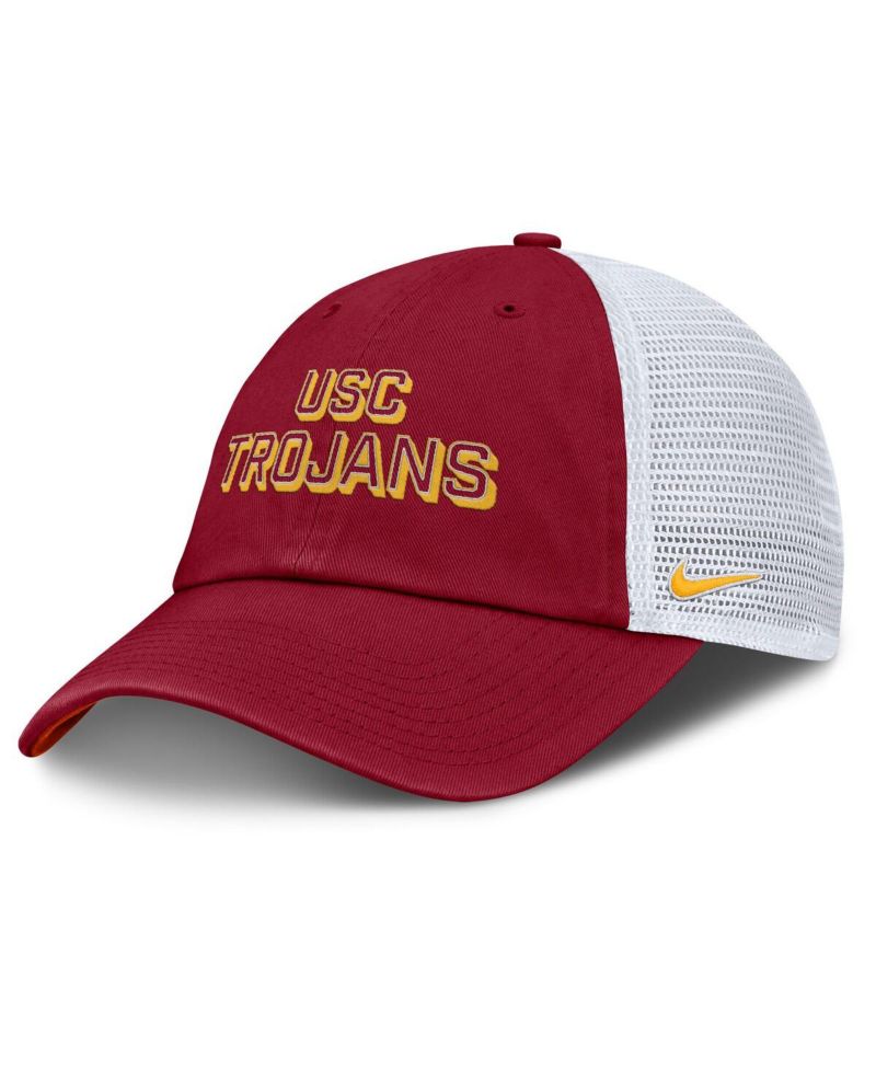 Men's Cardinal USC Trojans 2025 Gameday On-Field Club Adjustable Trucker Hat