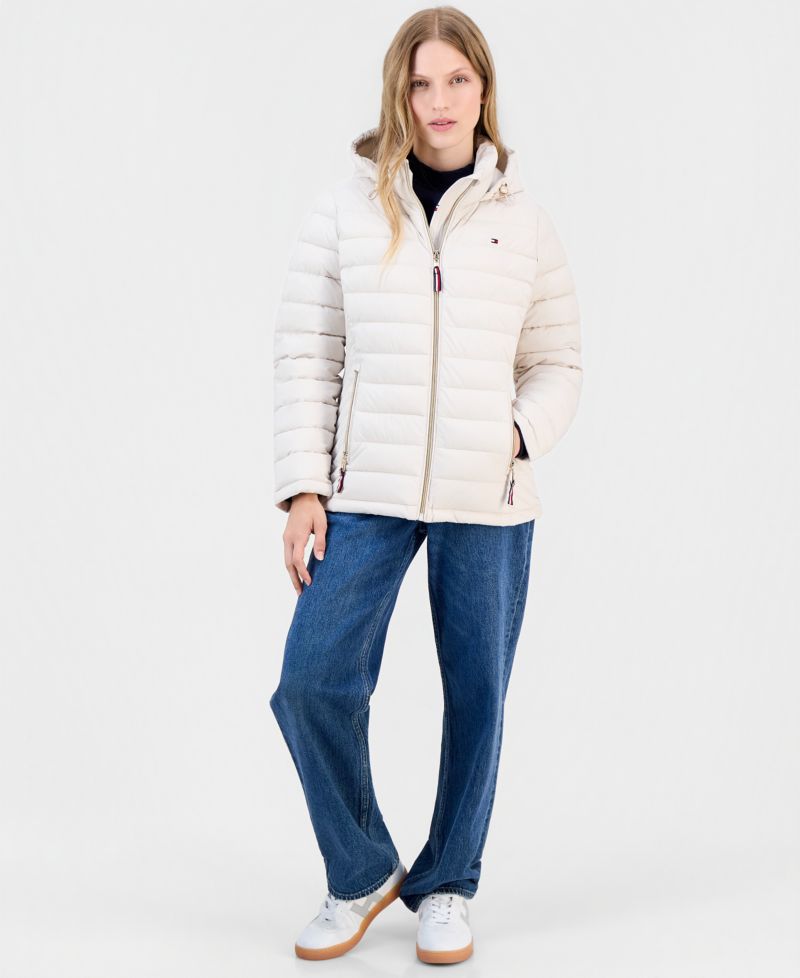 Women's Hooded Packable Puffer Coat, Created for Macy's