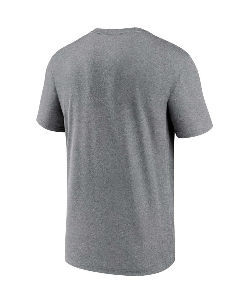 Men's Heather Charcoal Dallas Cowboys Legend Logo Performance T-shirt