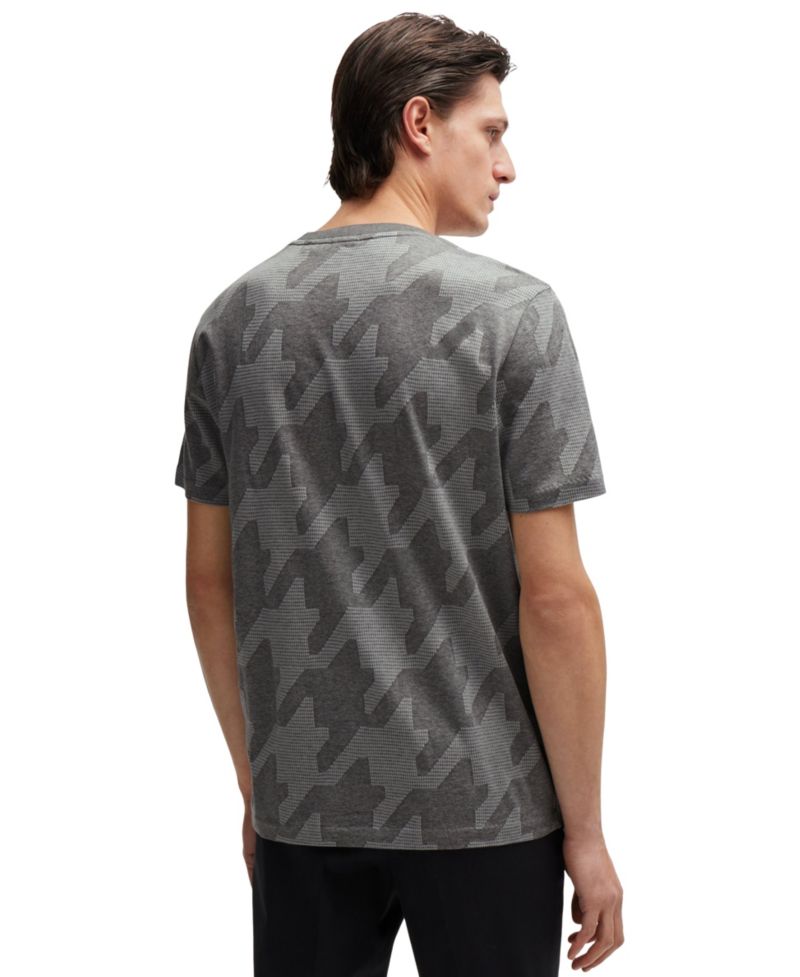 Men's Houndstooth Jacquard T-Shirt