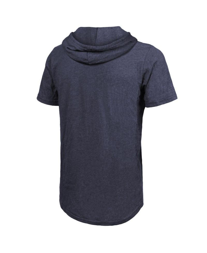 Men's Navy Indiana Pacers Tri-Blend Hoodie T-Shirt
