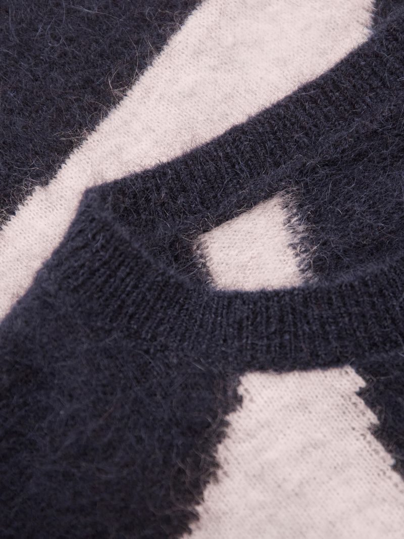 Women's Abstract Geo Sweater