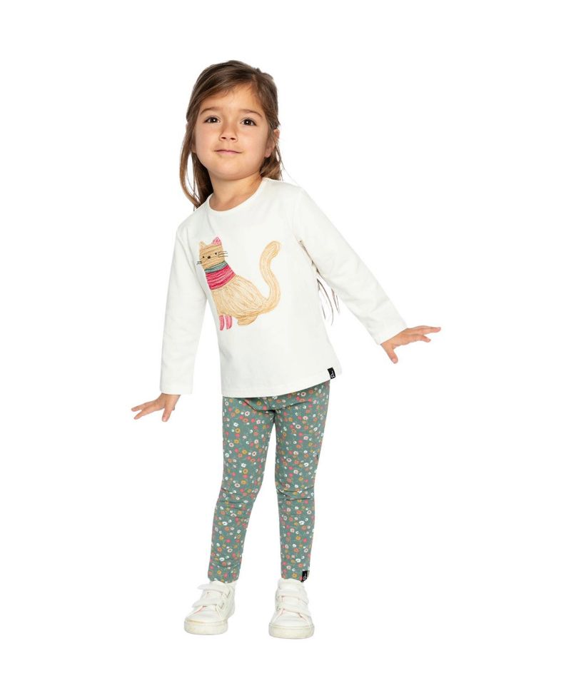 Little Girls 6-8 Cotton Long Sleeve T-Shirt