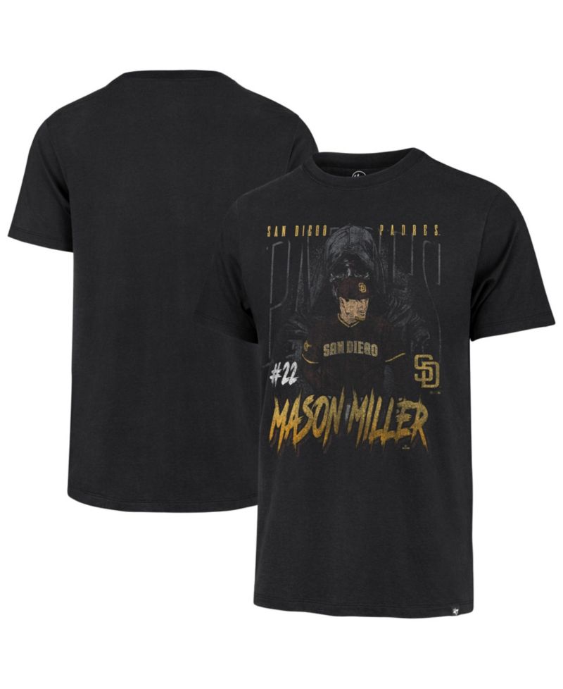 Men's Mason Miller Black San Diego Padres the Reaper Player Graphic T-Shirt