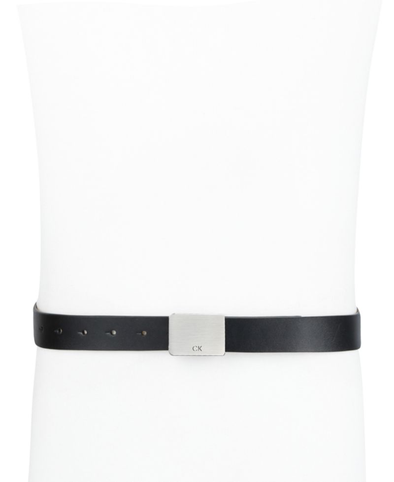 30MM Men's Logo Plaque Belt