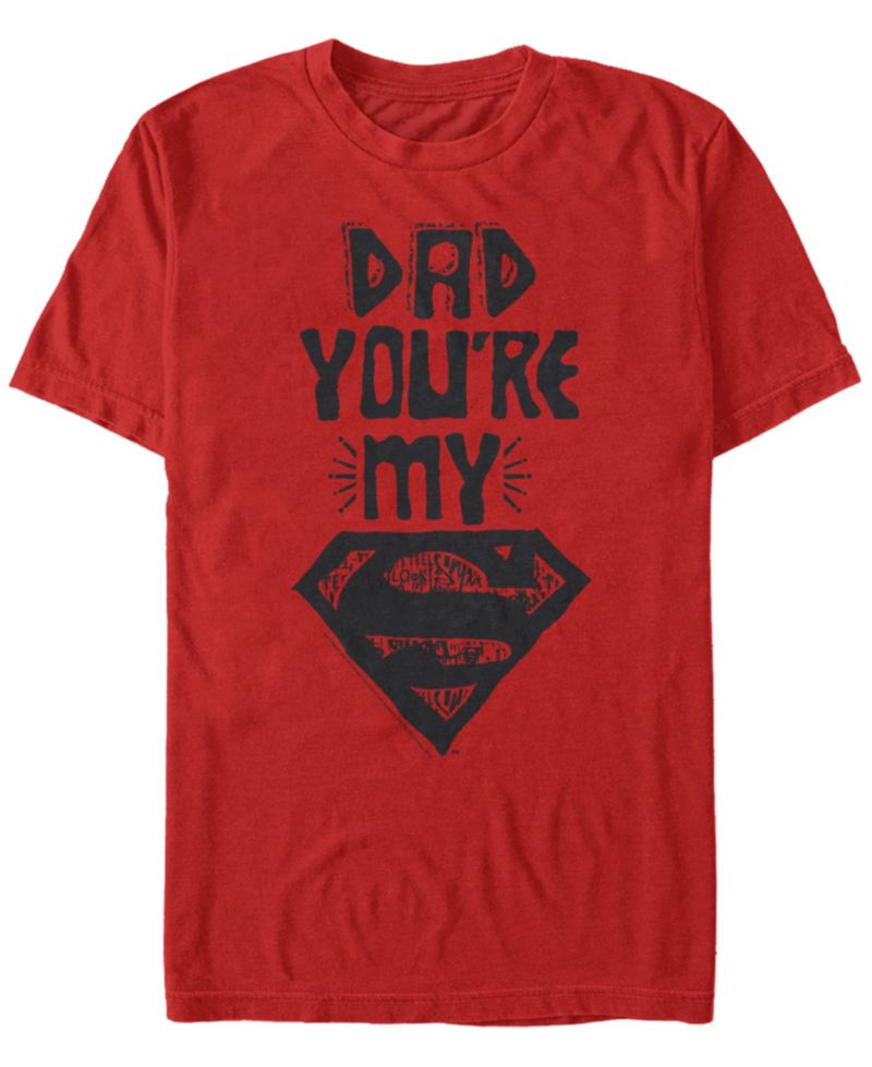DC Men's Dad You're My Superman Short Sleeve T-Shirt
