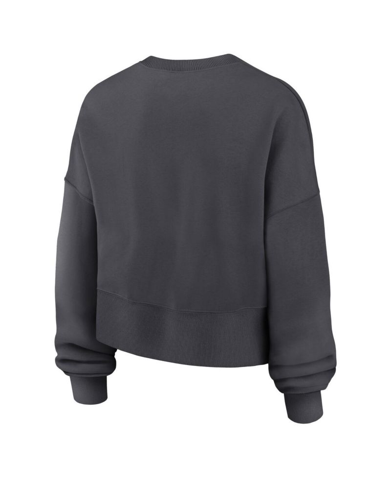 Women's Charcoal Oregon Ducks Shoe Duck Sweatshirt