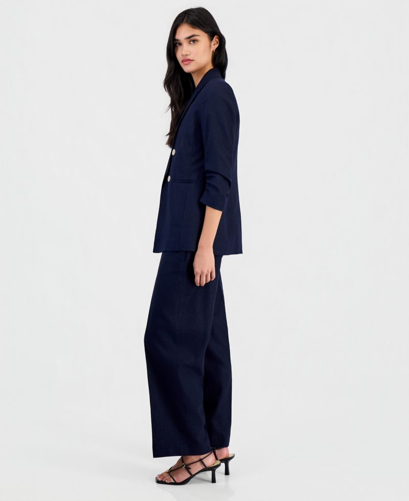 Women's Pull-On Linen-Blend Pants