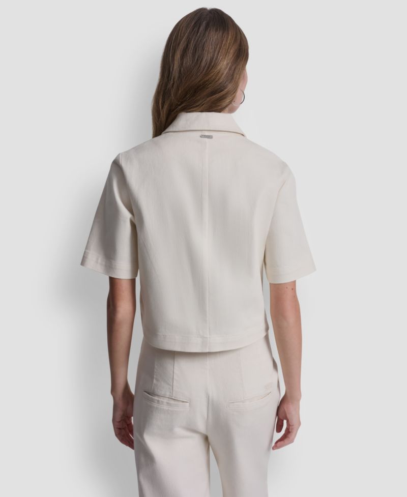 Women's Short-Sleeve Button-Front Shirt