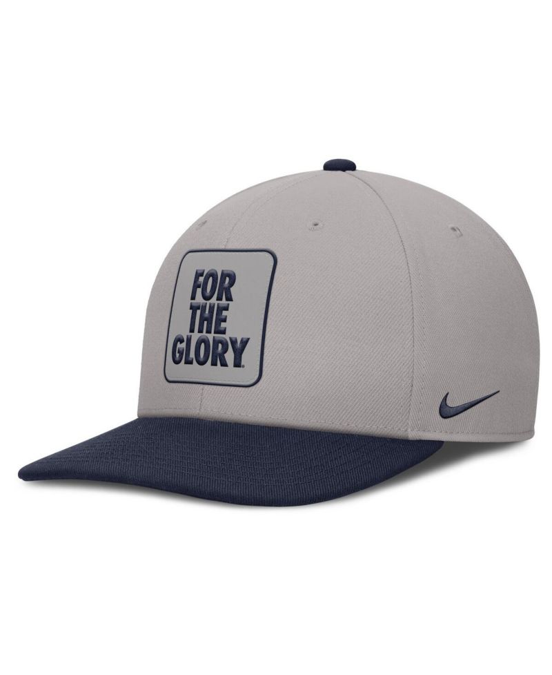 Men's Gray/Navy Penn State Nittany Lions 2025 Sideline Campus Pro Local Snapback Hat