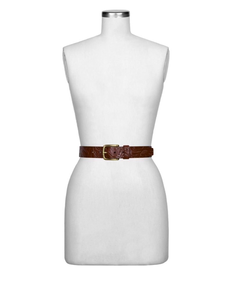 Pelosa Leather Tooled Belt