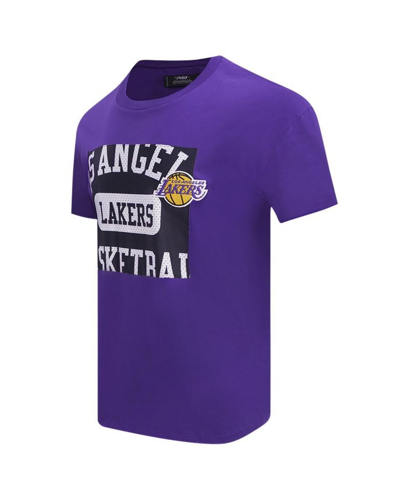 Men's Purple Los Angeles Lakers Made To Play Drop Shoulder T-Shirt