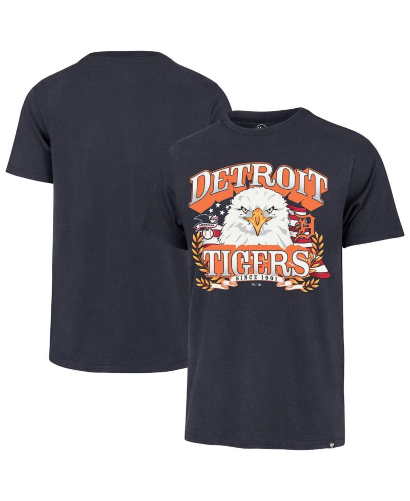 Men's Navy Detroit Tigers Americana Eagle T-Shirt