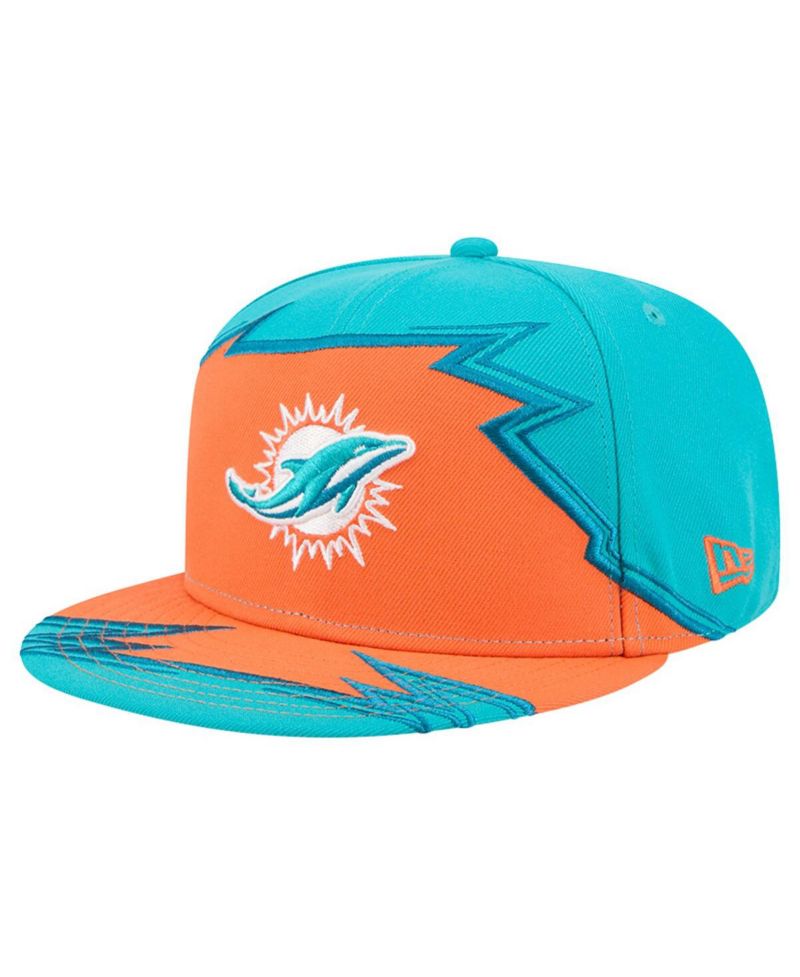 Men's Aqua/Orange Miami Dolphins Break 59FIFTY Fitted Hat