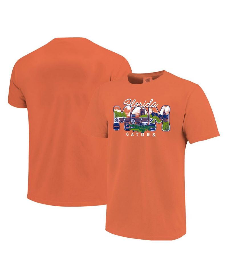 Women's Orange Florida Gators Comfort Colors Campus Drawing Mom T-Shirt