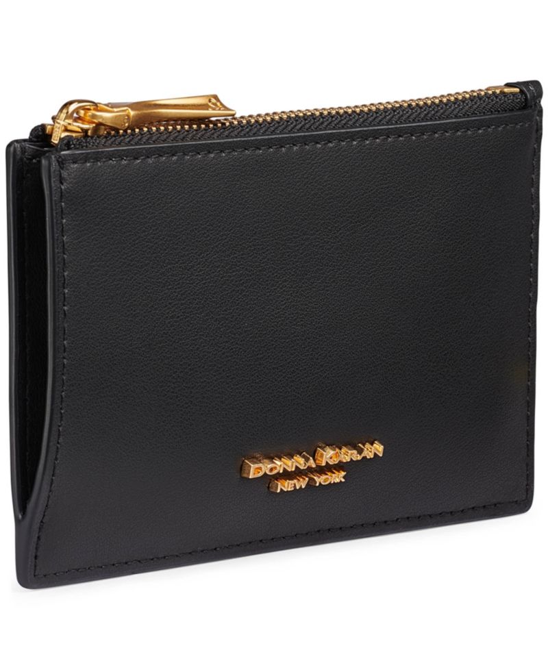 Leather Zipper Card Case