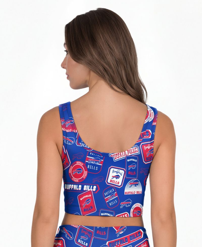 Women's Buffalo Bills Grady Allover Print Wireless Unlined Full-Coverage Bralette