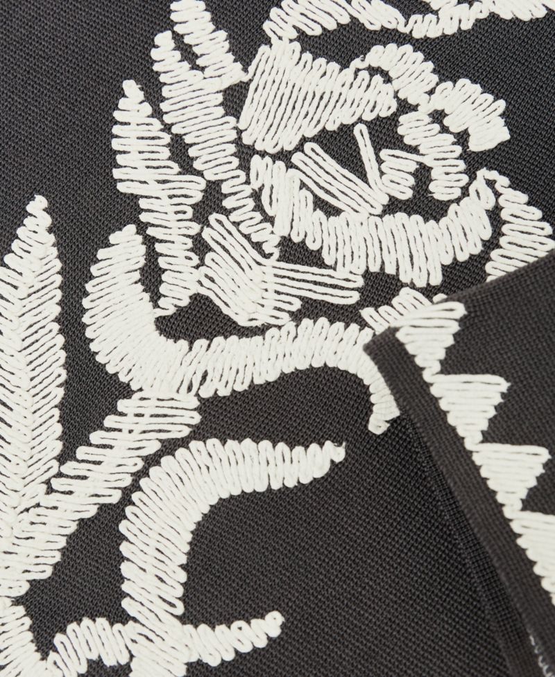Men's Folia Floral-Embroidered Knitted Shirt