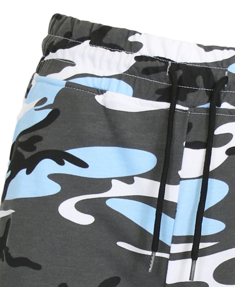Men's Camo Printed French Terry Shorts