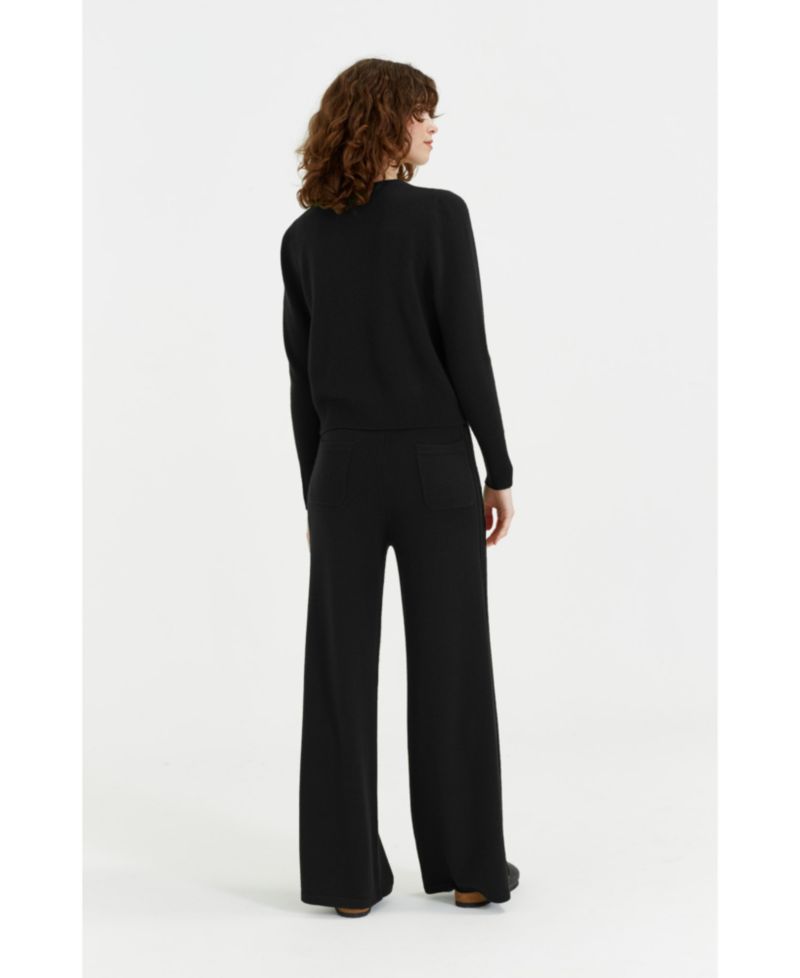 Women's Chinti and Parker Pure Cashmere Cropped Sweater