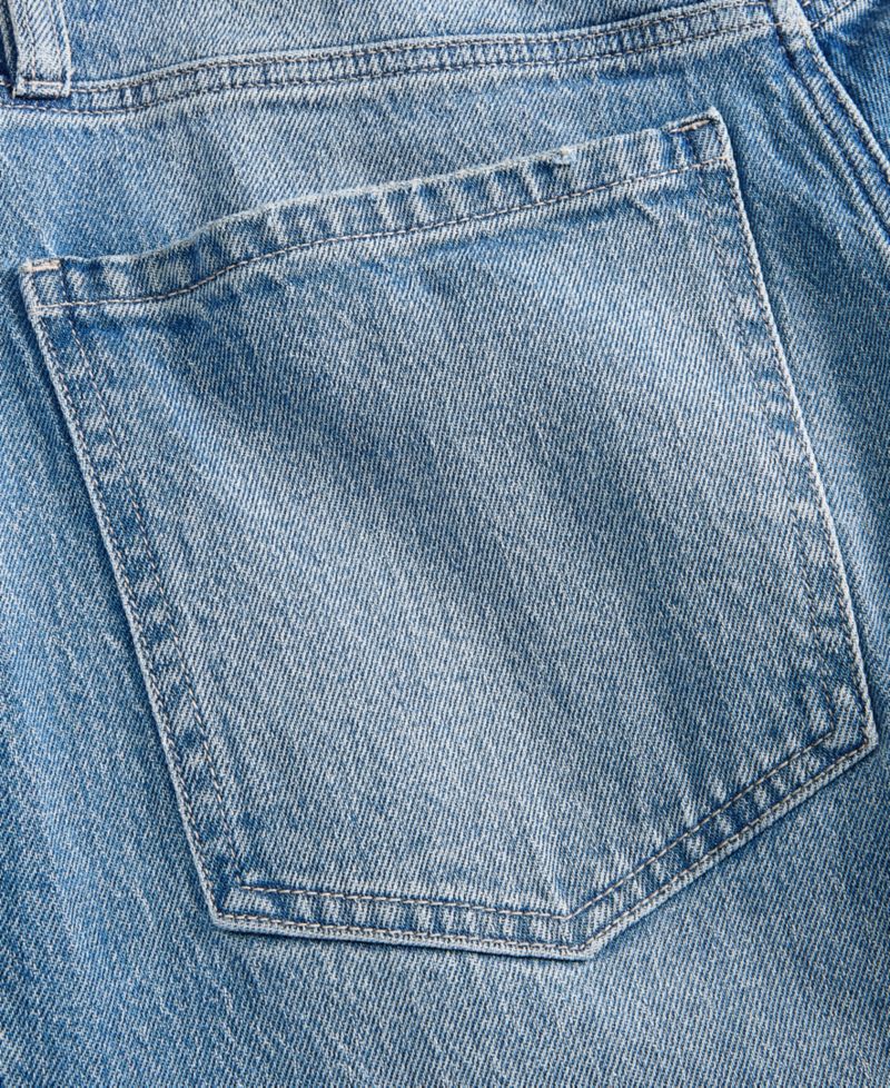 Women's Mid-Rise Relaxed Straight-Leg Denim Jeans