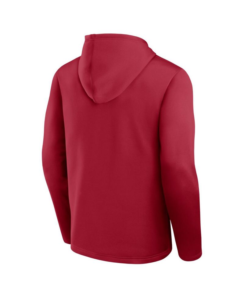 Men's Scarlet San Francisco 49ers Head Start Pullover Hoodie