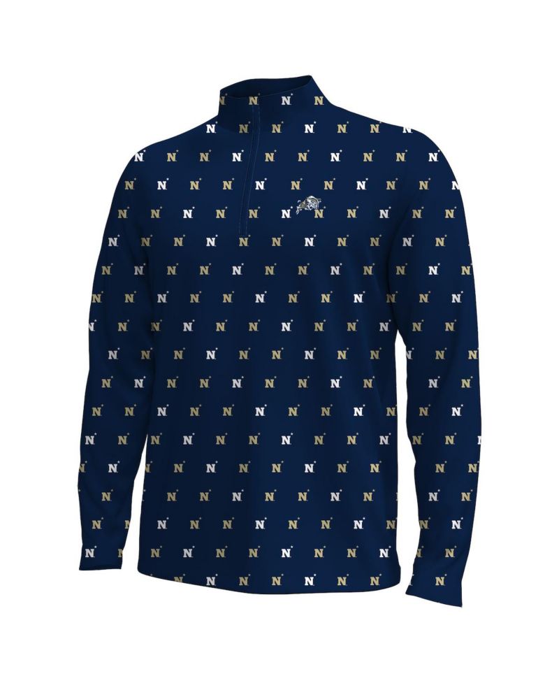 Men's Navy Midshipmen Gameday Armourfuse Half-Zip Sweatshirt